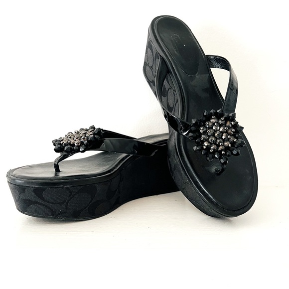 Coach Wedge Sandal - Picture 1 of 6